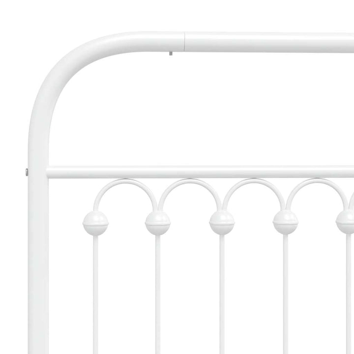 udskiftningsgavl 180 cm metal hvid