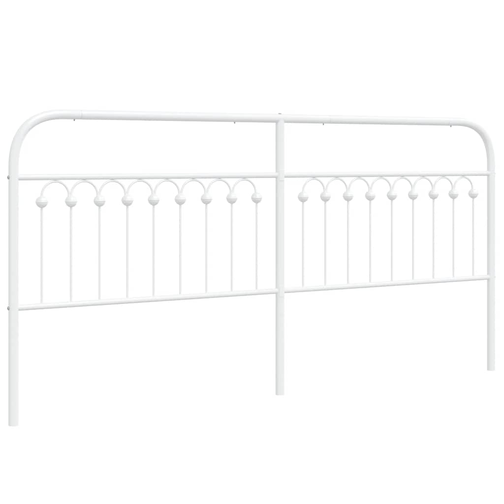 udskiftningsgavl 193 cm metal hvid