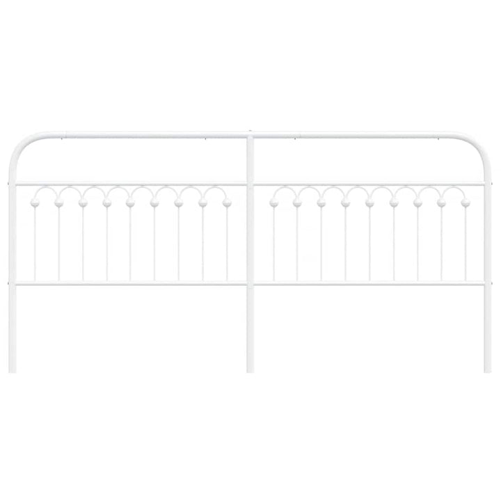 udskiftningsgavl 193 cm metal hvid