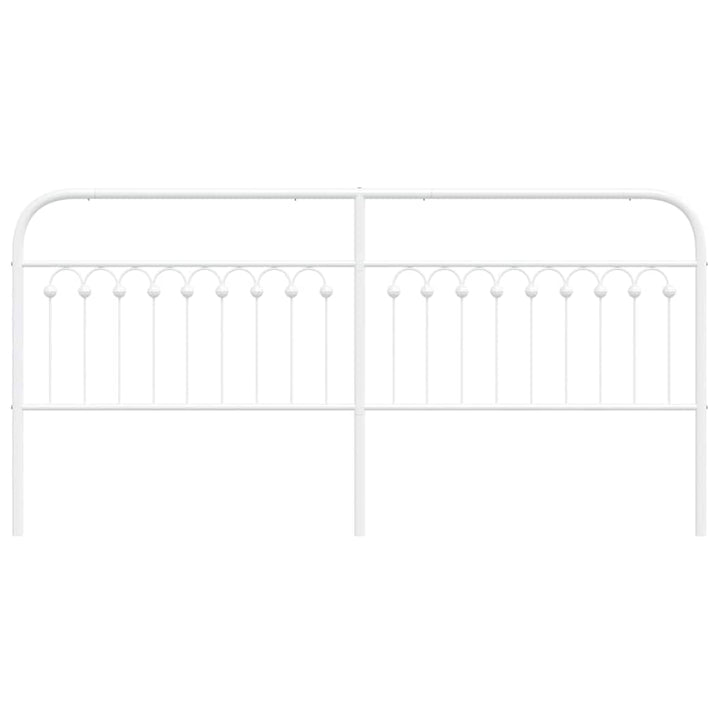 udskiftningsgavl 200 cm metal hvid