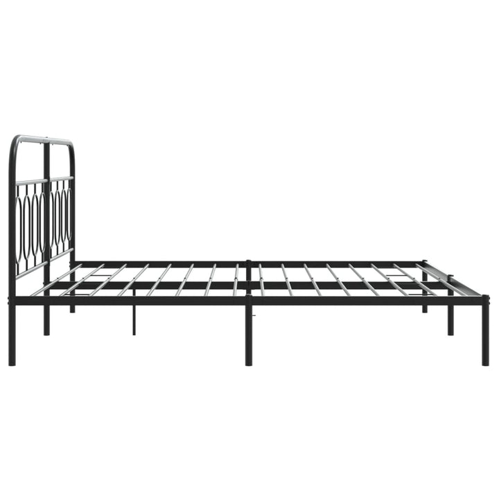 sengeramme med sengegavl 193x203 cm metal sort