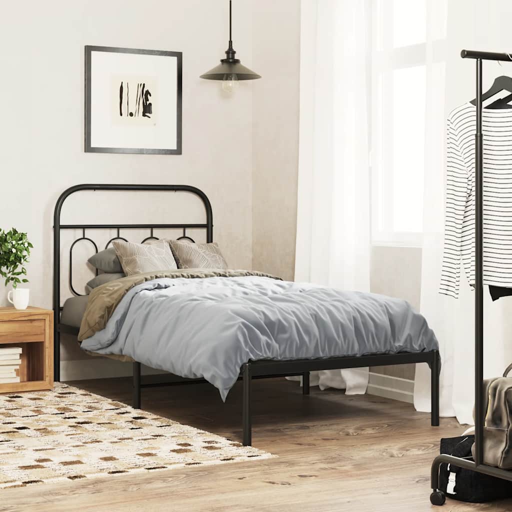 udskiftningsgavl 80 cm metal sort