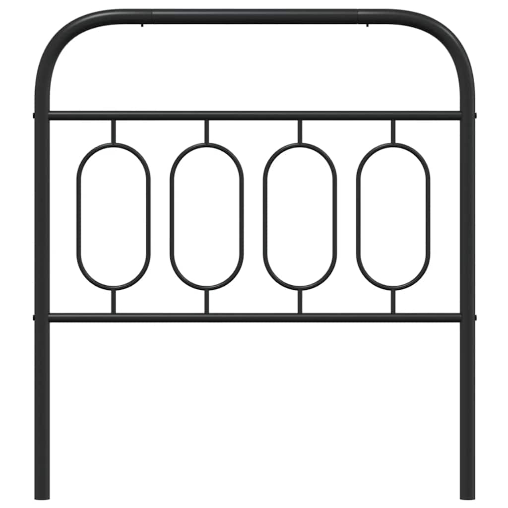udskiftningsgavl 80 cm metal sort