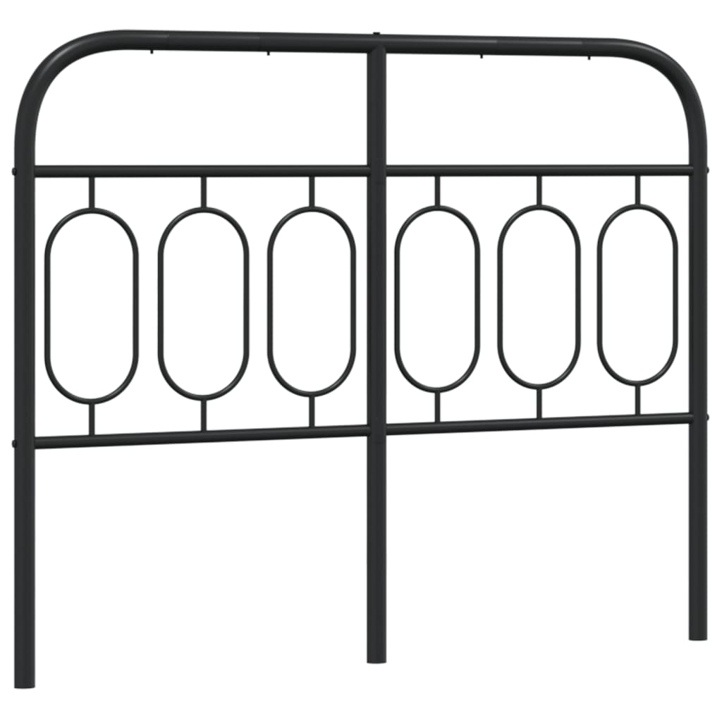 udskiftningsgavl 120 cm metal sort
