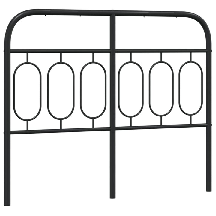 udskiftningsgavl 120 cm metal sort