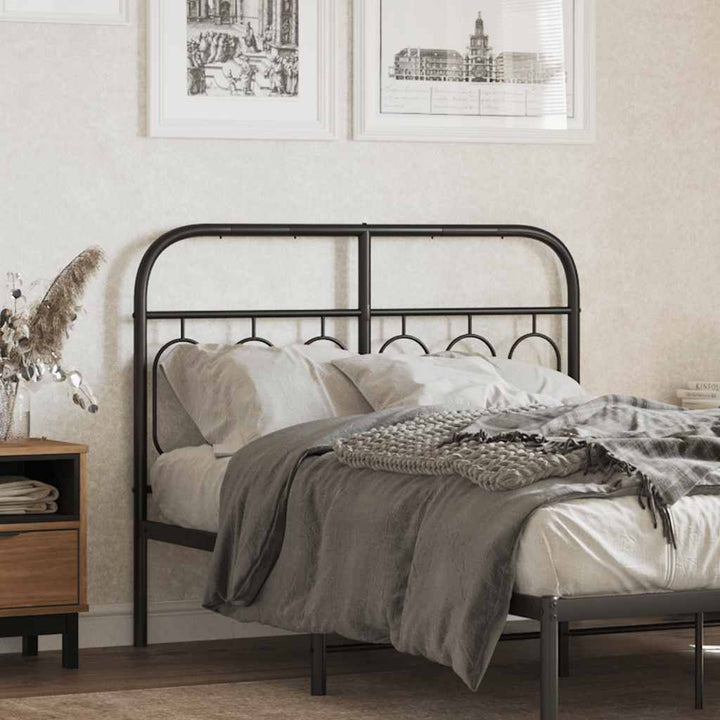 udskiftningsgavl 120 cm metal sort