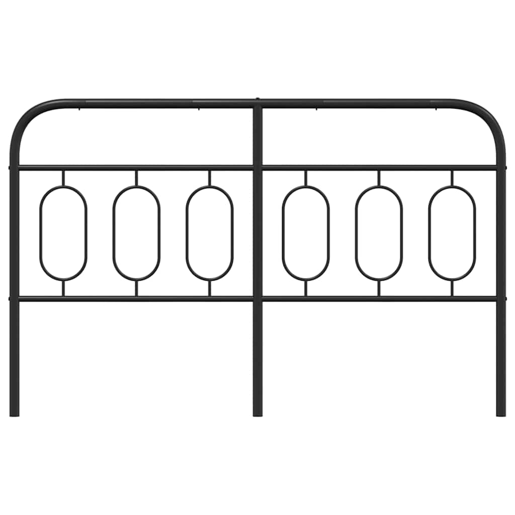 udskiftningsgavl 137 cm metal sort