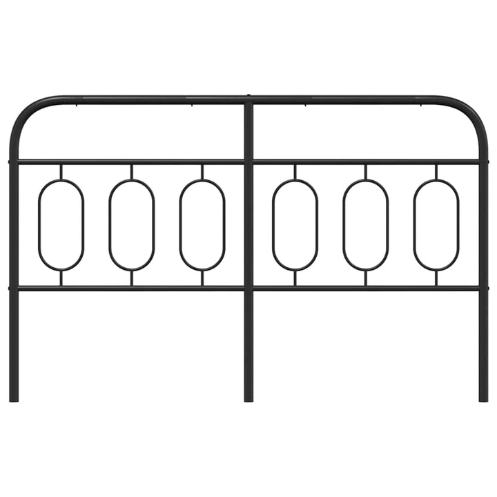 udskiftningsgavl 137 cm metal sort