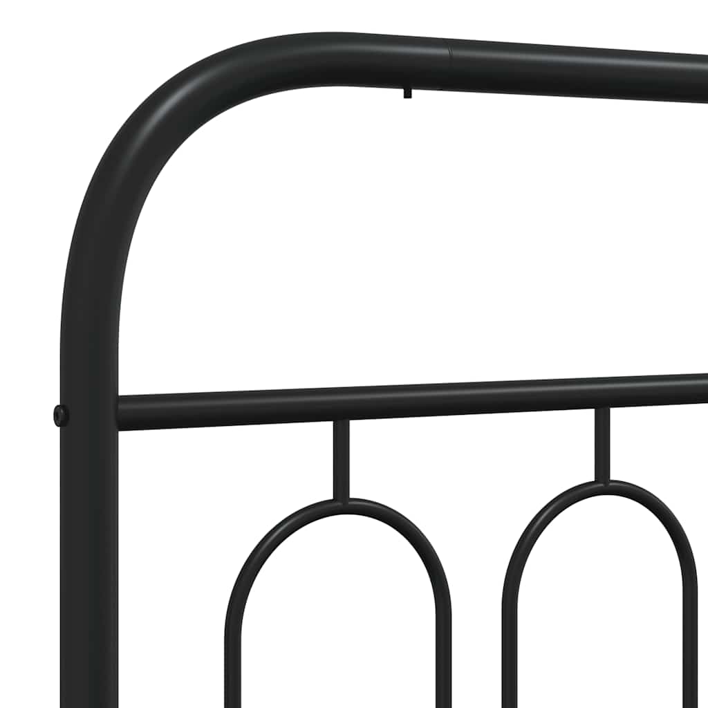 udskiftningsgavl 137 cm metal sort