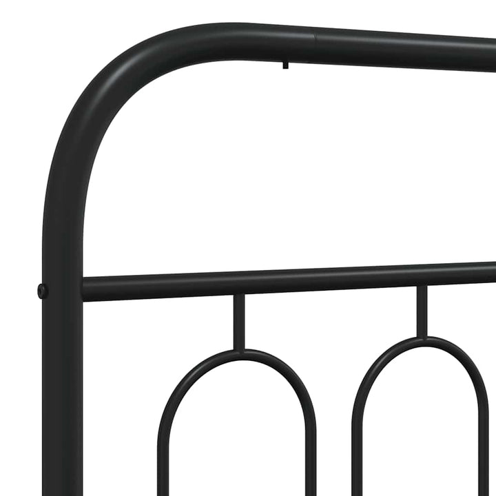 udskiftningsgavl 137 cm metal sort