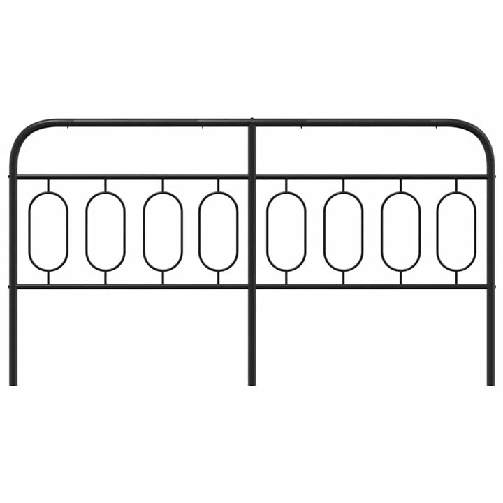 udskiftningsgavl 193 cm metal sort