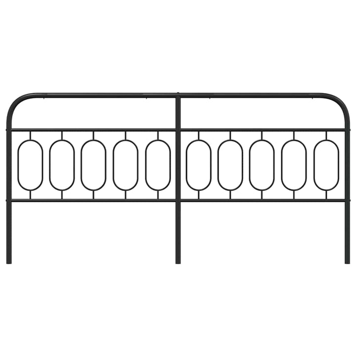 udskiftningsgavl 200 cm metal sort