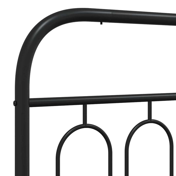 udskiftningsgavl 200 cm metal sort