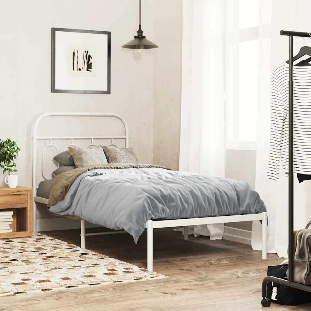 udskiftningsgavl 80 cm metal hvid