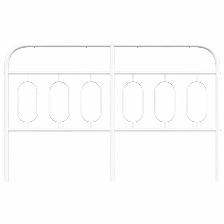 udskiftningsgavl 137 cm metal hvid