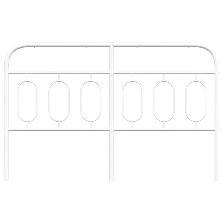 udskiftningsgavl 140 cm metal hvid