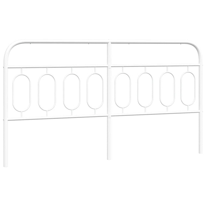 udskiftningsgavl 160 cm metal hvid