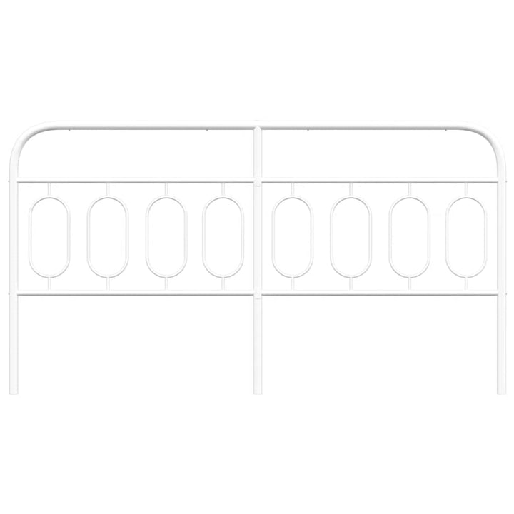 udskiftningsgavl 160 cm metal hvid