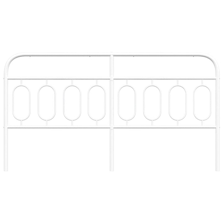 udskiftningsgavl 183 cm metal hvid