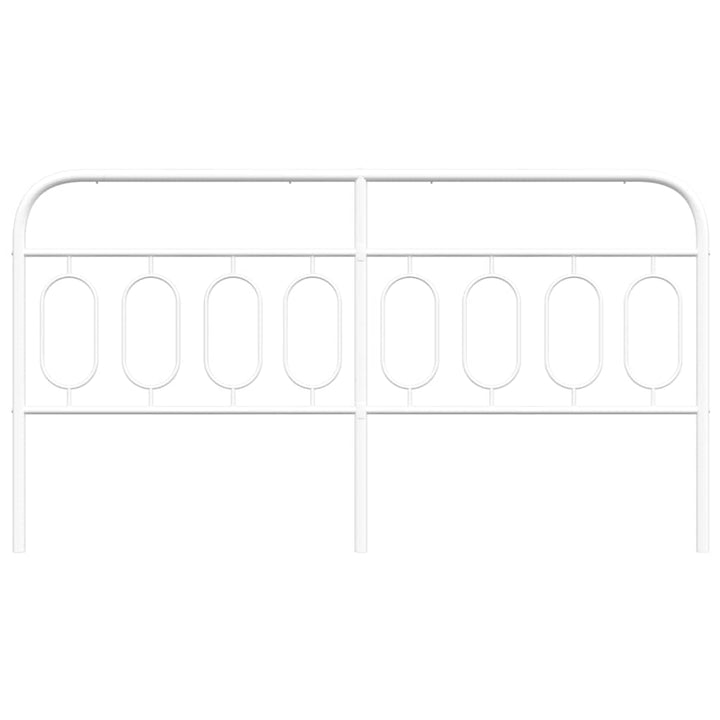 udskiftningsgavl 193 cm metal hvid