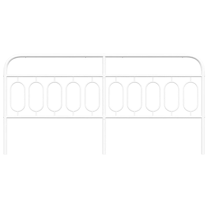 udskiftningsgavl 200 cm metal hvid