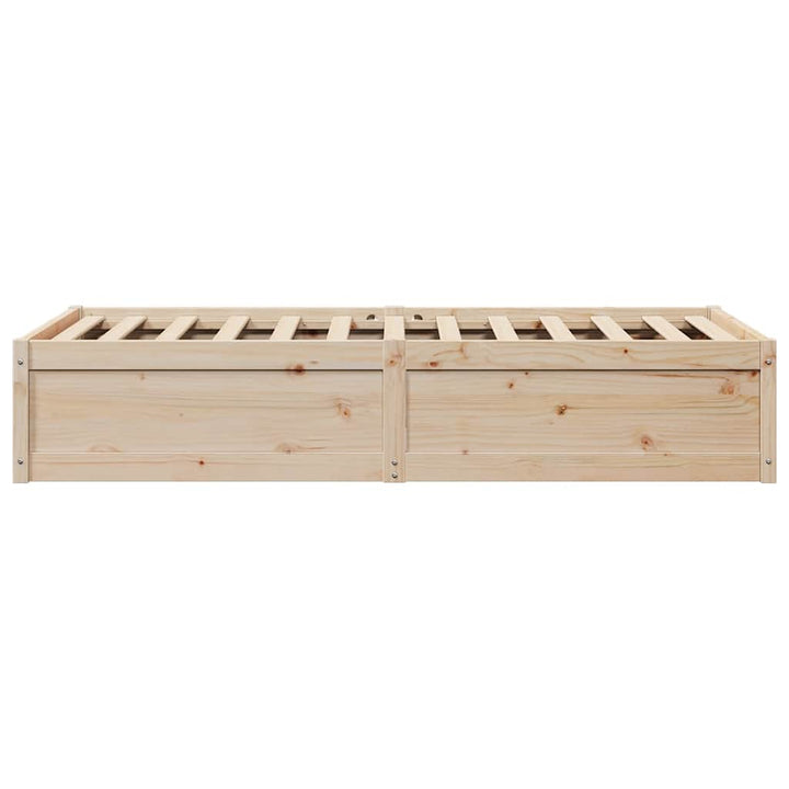 sengeramme uden madras 90x190 cm massivt fyrretræ