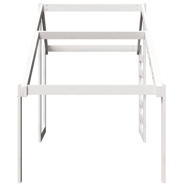 stel til husseng 198x87x113 cm massivt fyrretræ hvid