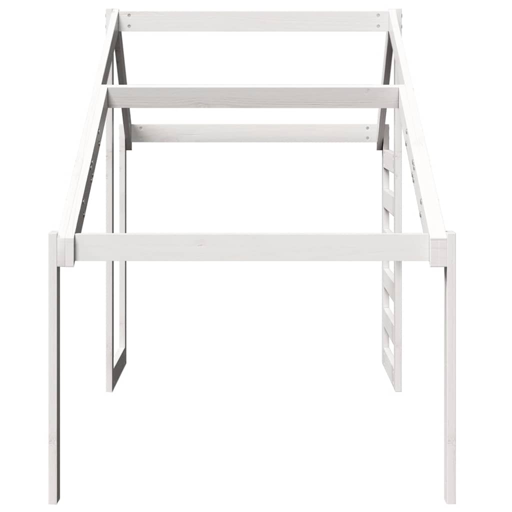 stel til husseng 198x97x113 cm massivt fyrretræ hvid