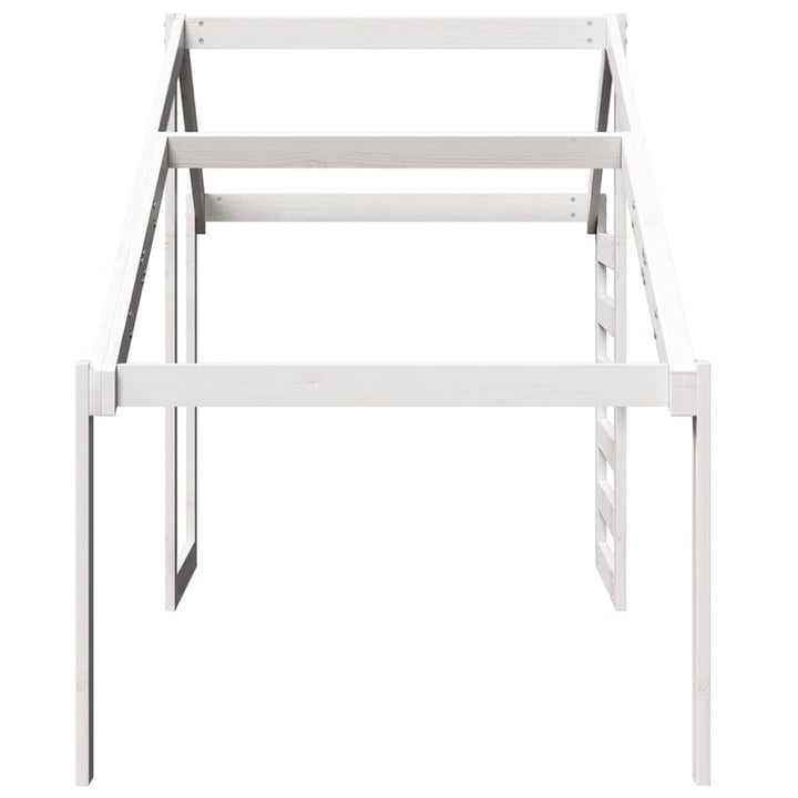 stel til husseng 198x97x113 cm massivt fyrretræ hvid