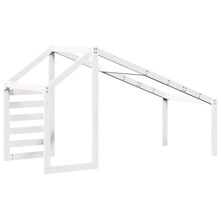 stel til husseng 198x97x113 cm massivt fyrretræ hvid