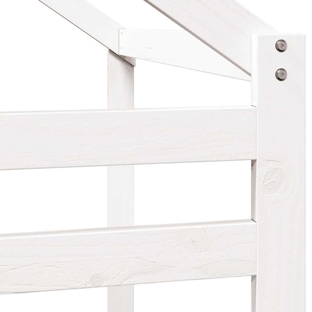 stel til husseng 198x97x113 cm massivt fyrretræ hvid