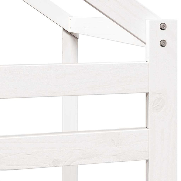 stel til husseng 198x97x113 cm massivt fyrretræ hvid