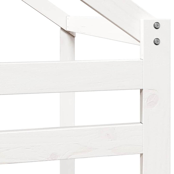 stel til husseng 198x82x113 cm massivt fyrretræ hvid