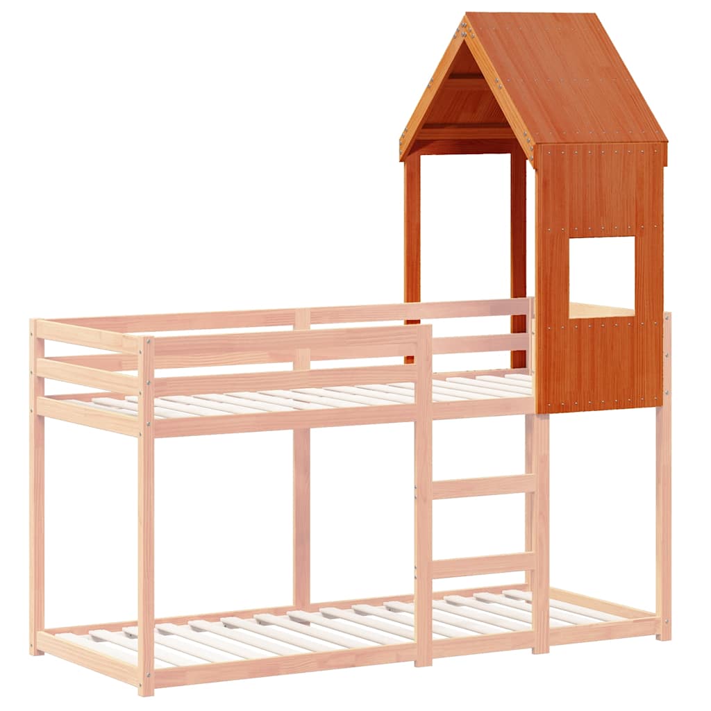 stel til husseng 55x99x139,5 cm massivt fyrretræ gyldenbrun