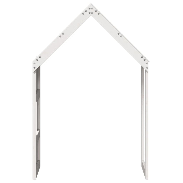 stel til husseng 55x84x132 cm massivt fyrretræ hvid