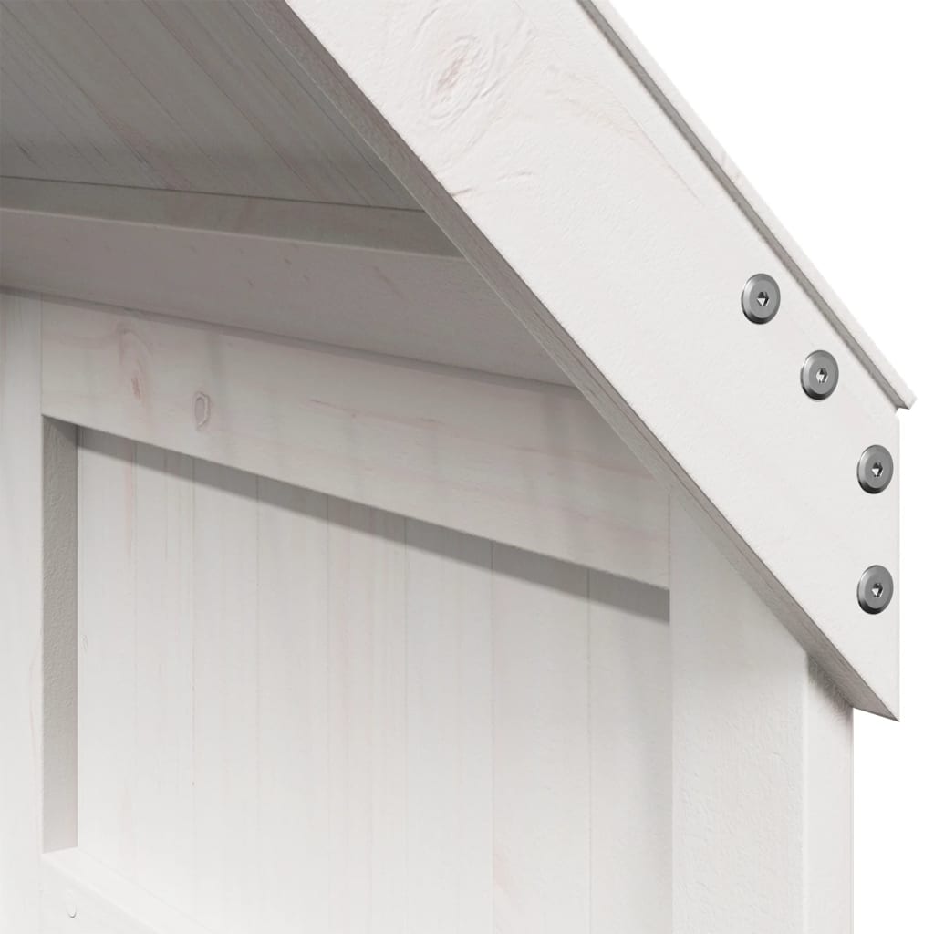 stel til husseng 55x84x132 cm massivt fyrretræ hvid