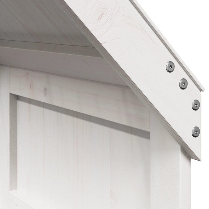 stel til husseng 55x84x132 cm massivt fyrretræ hvid