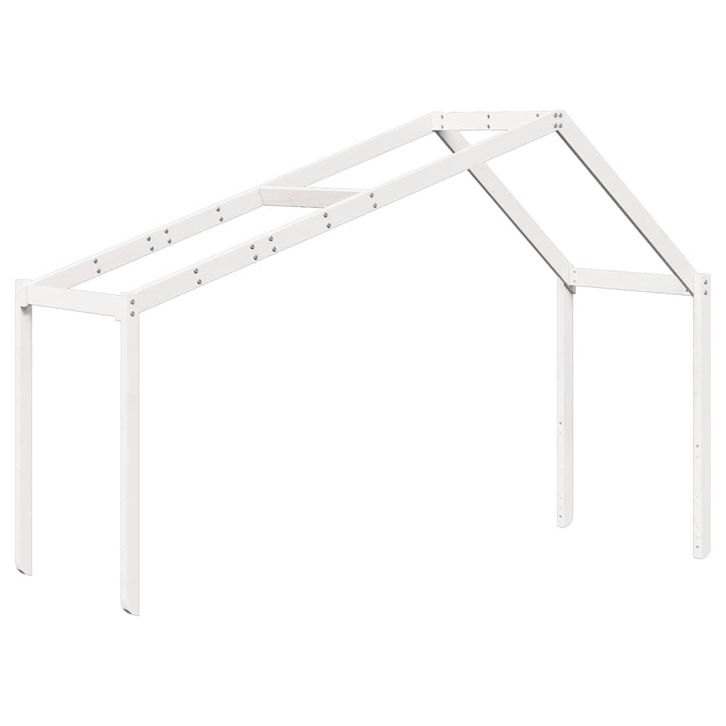 stel til husseng 213x95,5x144,5 cm massivt fyrretræ hvid