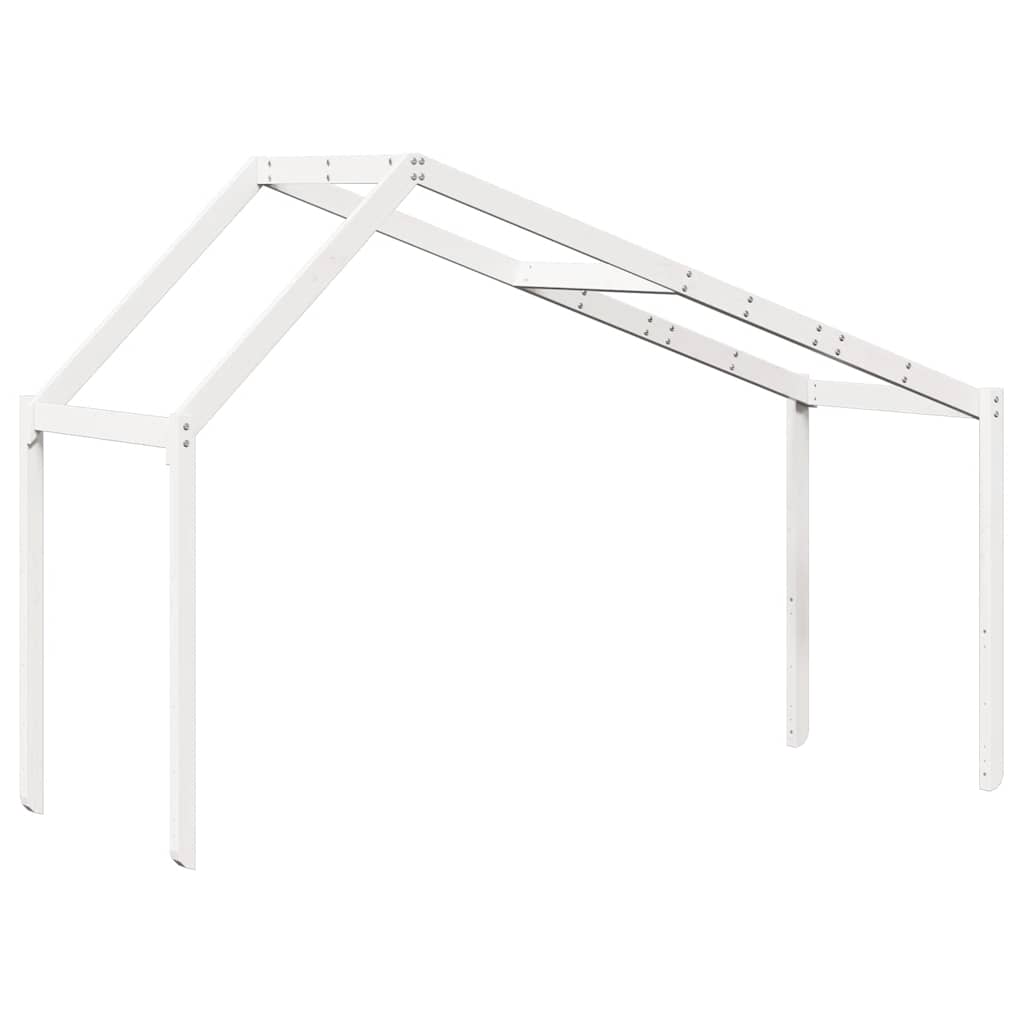 stel til husseng 213x95,5x144,5 cm massivt fyrretræ hvid