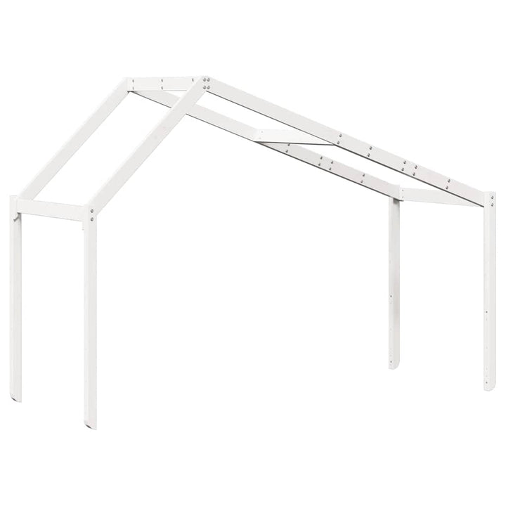 stel til husseng 213x95,5x144,5 cm massivt fyrretræ hvid