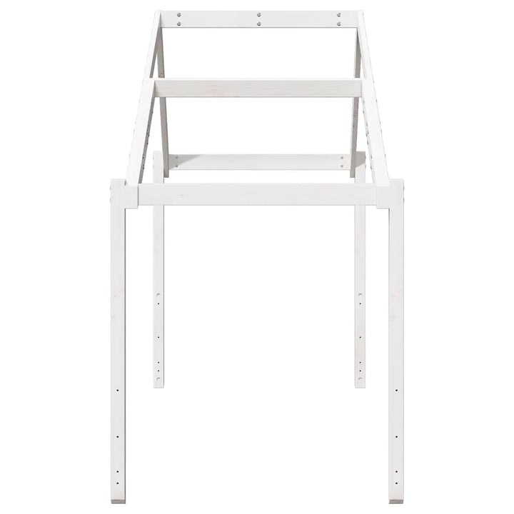 stel til husseng 213x85,5x144,5 cm massivt fyrretræ hvid