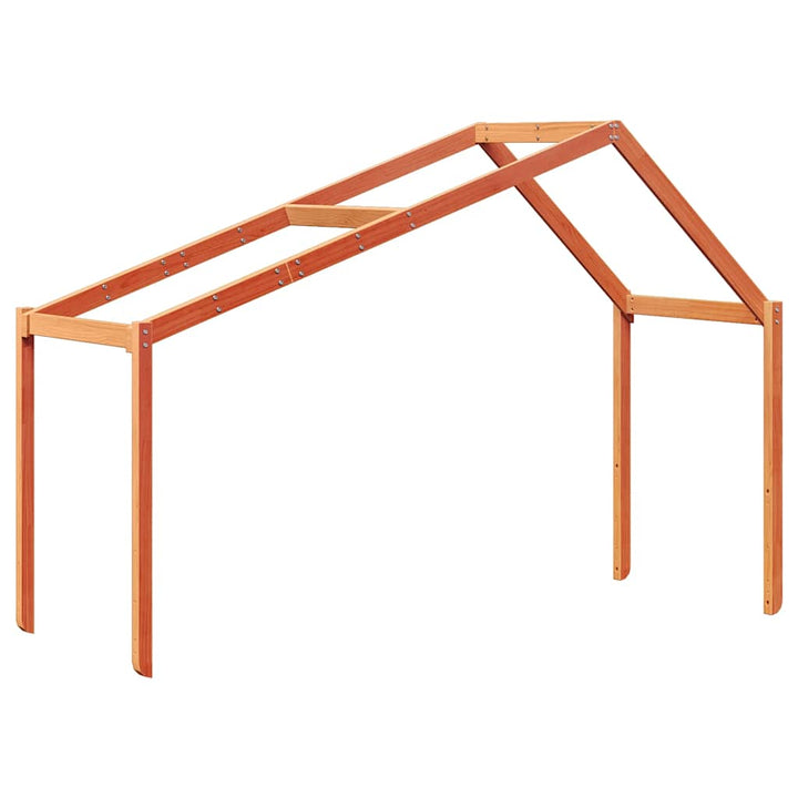 stel til husseng 213x85,5x144,5 cm massivt fyrretræ gyldenbrun