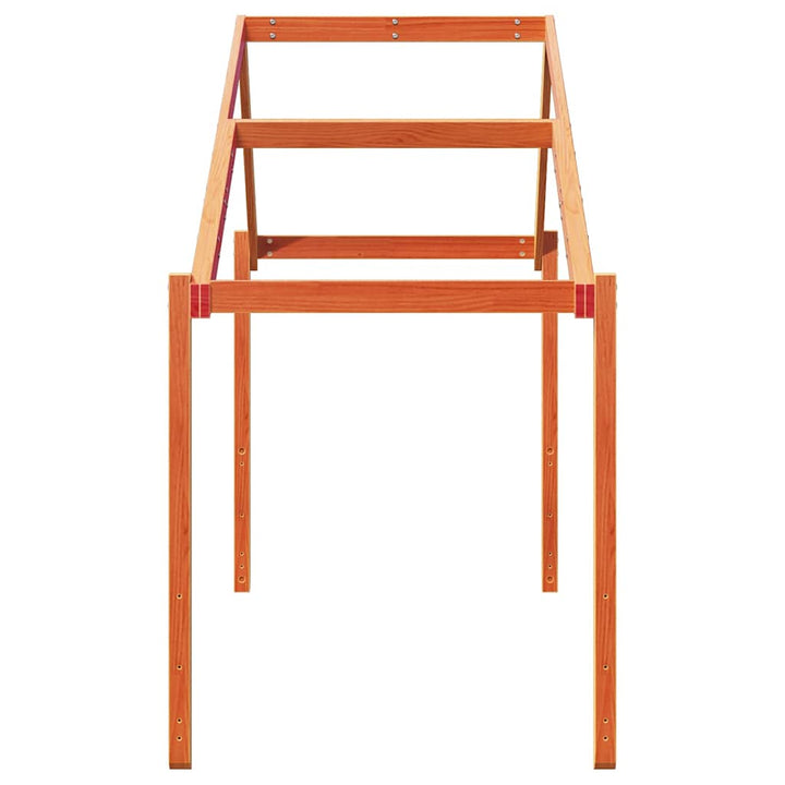 stel til husseng 213x85,5x144,5 cm massivt fyrretræ gyldenbrun