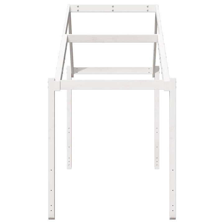 stel til husseng 203x95,5x142 cm massivt fyrretræ hvid