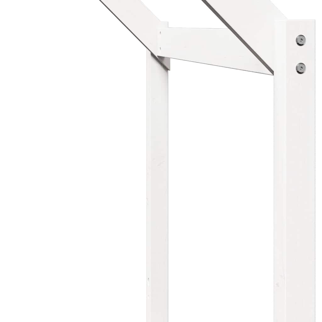 stel til husseng 203x95,5x142 cm massivt fyrretræ hvid