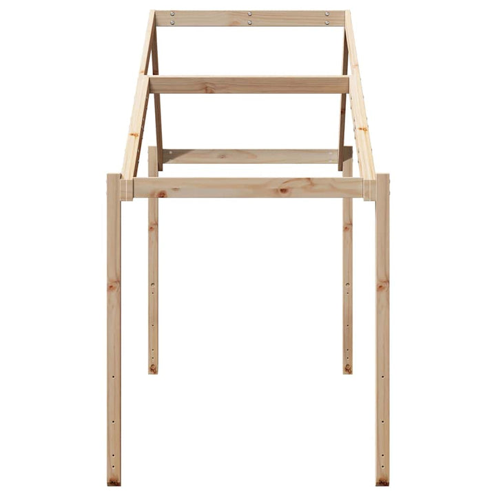 stel til husseng 203x80,5x142 cm massivt fyrretræ