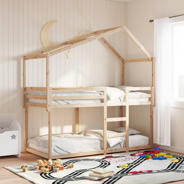 stel til husseng 203x80,5x142 cm massivt fyrretræ