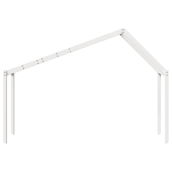 stel til husseng 203x80,5x142 cm massivt fyrretræ hvid