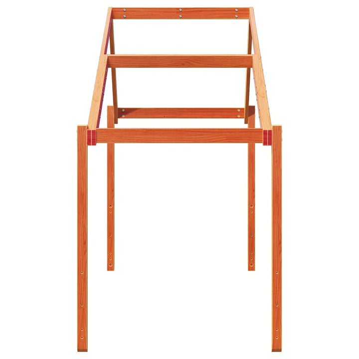stel til husseng 203x80,5x142 cm massivt fyrretræ gyldenbrun