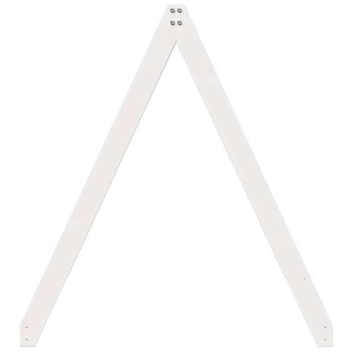 stel til husseng 209x95,5x88 cm massivt fyrretræ hvid